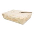 World Centric No Tree Folded Takeout Containers, 50 oz, 6.2 x 8.5 x 1.85, Natural, Sugarcane, 200PK TO-NT-2